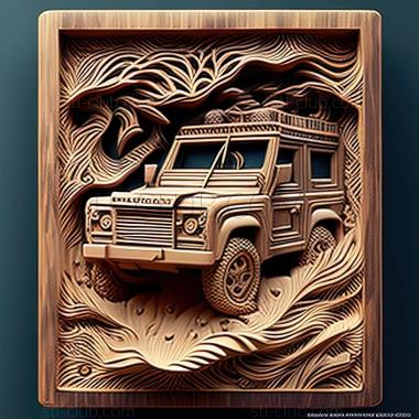 3D модель Land Rover Defender L663 (STL)